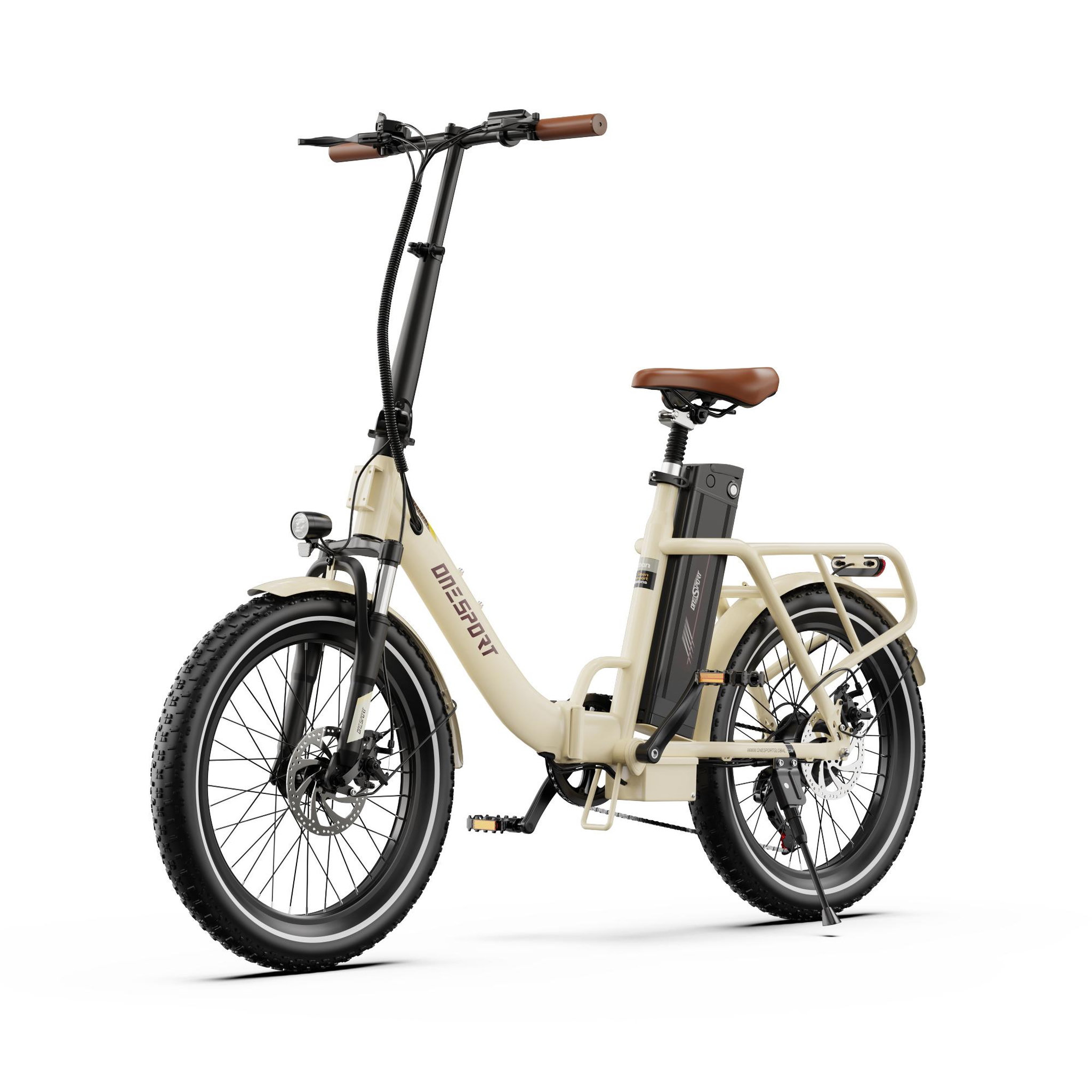 Voir la diapositive 2 : ONESPORT Vélo électrique pliant OneSport OT16-2