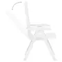 VIDAXL Chaises inclinables de jardin 2 pcs Plastique Blanc