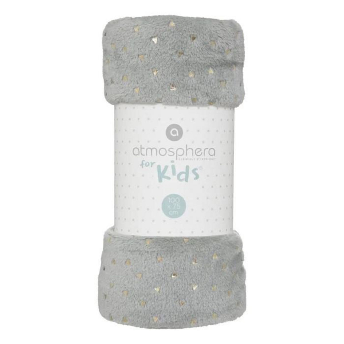 Atmosphera Kids Plaid Flanelle Enfant  Berlingot  75x100cm Bleu