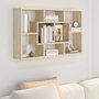 Voir la diapositive 1 : VIDAXL Etagere murale Chene Sonoma 85x16x52,5 cm Bois d'ingenierie