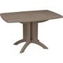 Voir la diapositive 1 : GRILL ME Table - GROSFILLEX - Vega - 118x77 cm - Pliable - Résistante aux intempéries - Taupe