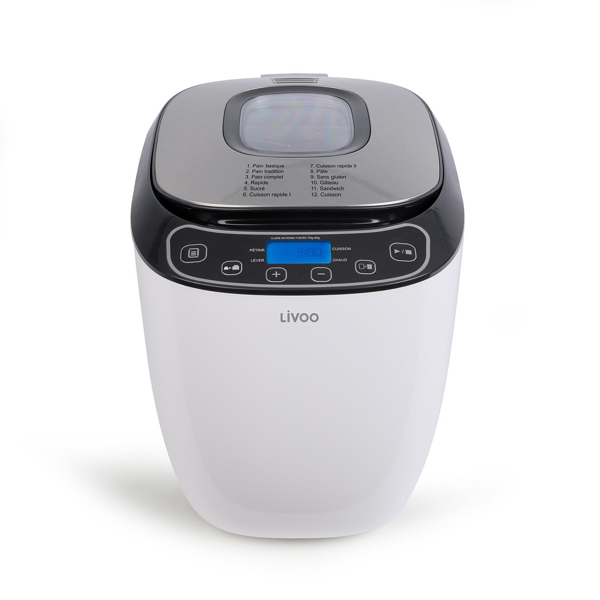 LIVOO Machine à pain 0.9kg 550w blanc - DOP218