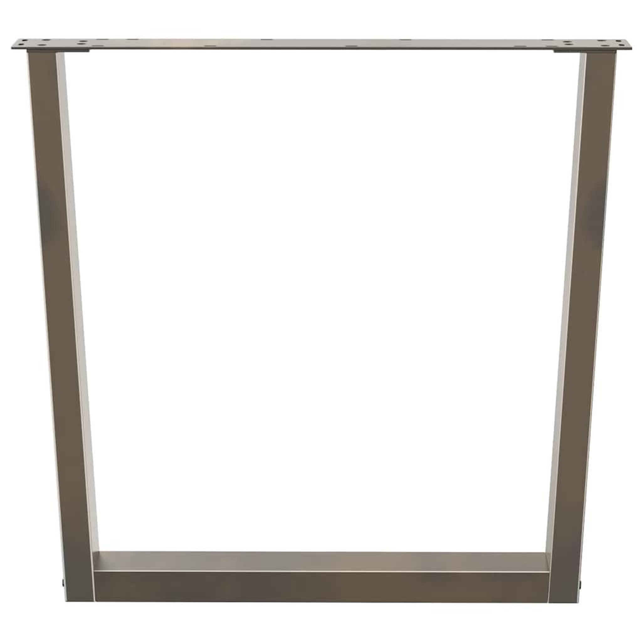 Voir la diapositive 3 : VIDAXL Pieds de table a manger forme de V 2 pcs 80x(72-73,3) cm acier