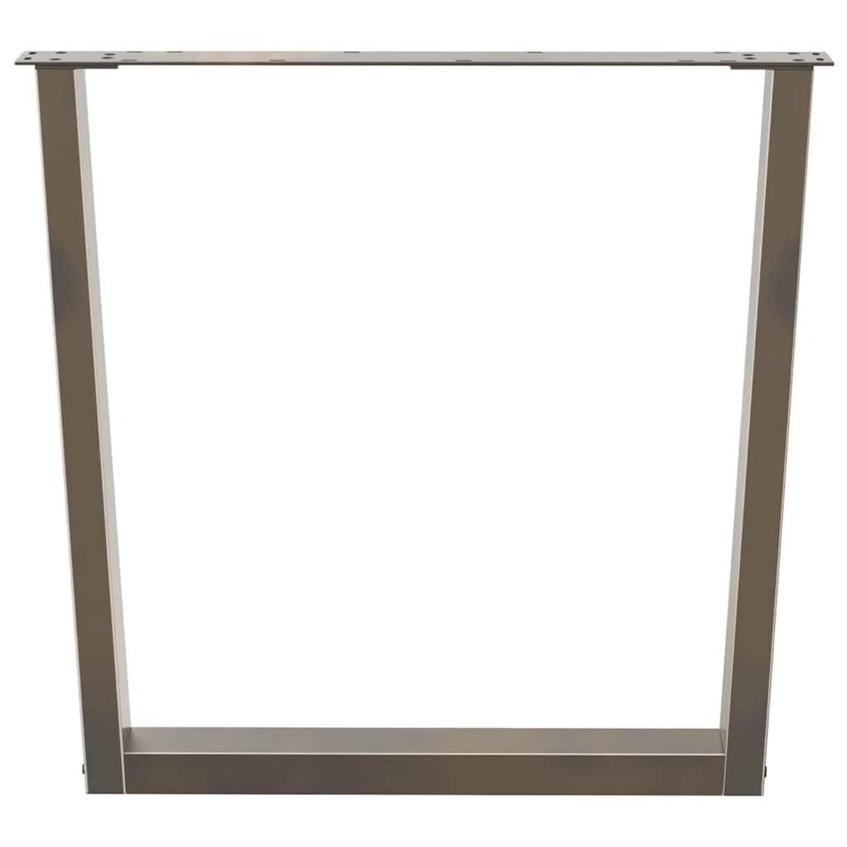 VIDAXL Pieds de table a manger forme de V 2 pcs 80x(72-73,3) cm acier