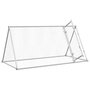 Voir la diapositive 4 : VIDAXL Cage pour poules argente 200x105x91 cm acier galvanise
