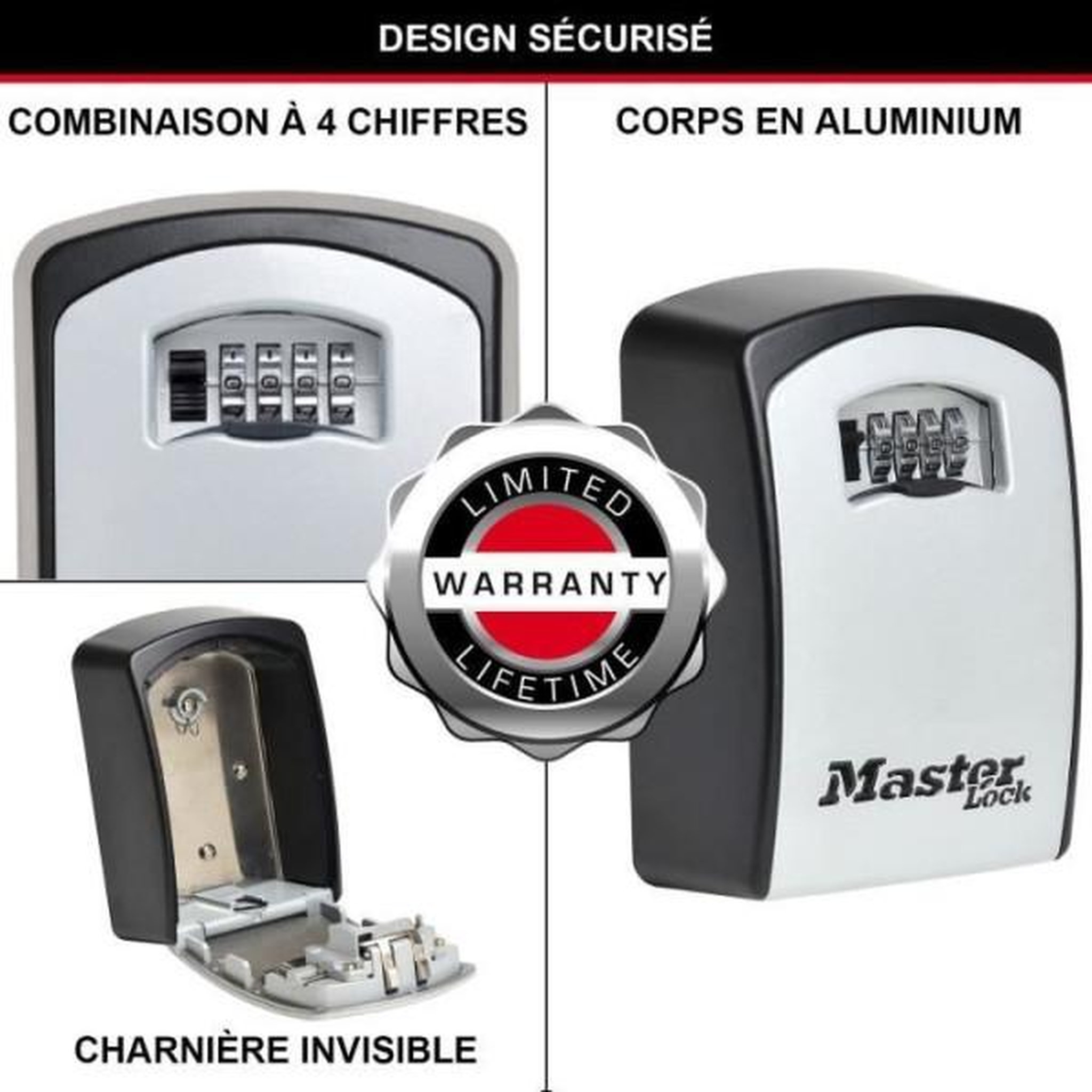 Voir la diapositive 4 : Master lock Armoire de sécurité masterlock boîte a clés 5403eurd format xl