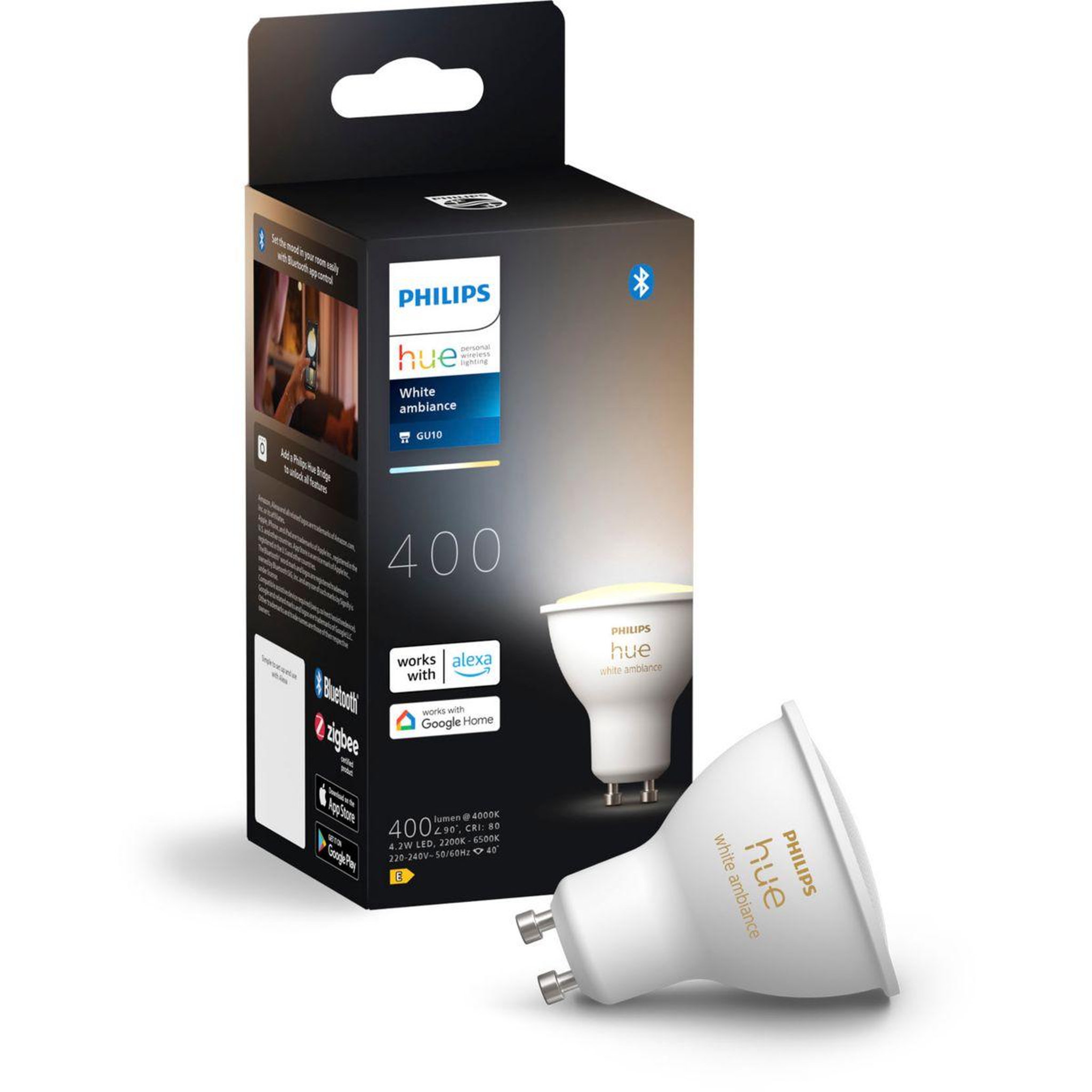 PHILIPS HUE Ampoule led connectée gu10 white ambiance