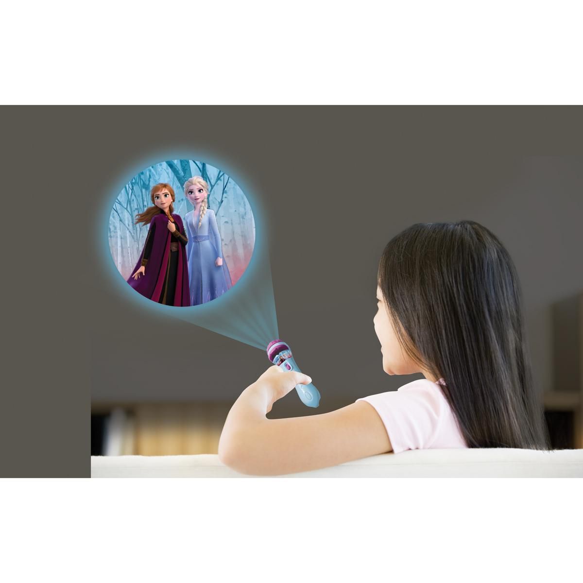 Lexibook Projecteur à histoires et lampe torche Reine des Neiges