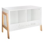 Atmosphera Kids Meuble de rangement enfant Douceur - L. 60 x H. 40 cm - Blanc