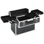 Voir la diapositive 2 : VIDAXL Mallette à maquillage 37x24x35 cm Noir Aluminium