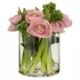 Paris Prix Composition Florale Renoncule  Vase  24cm Rose