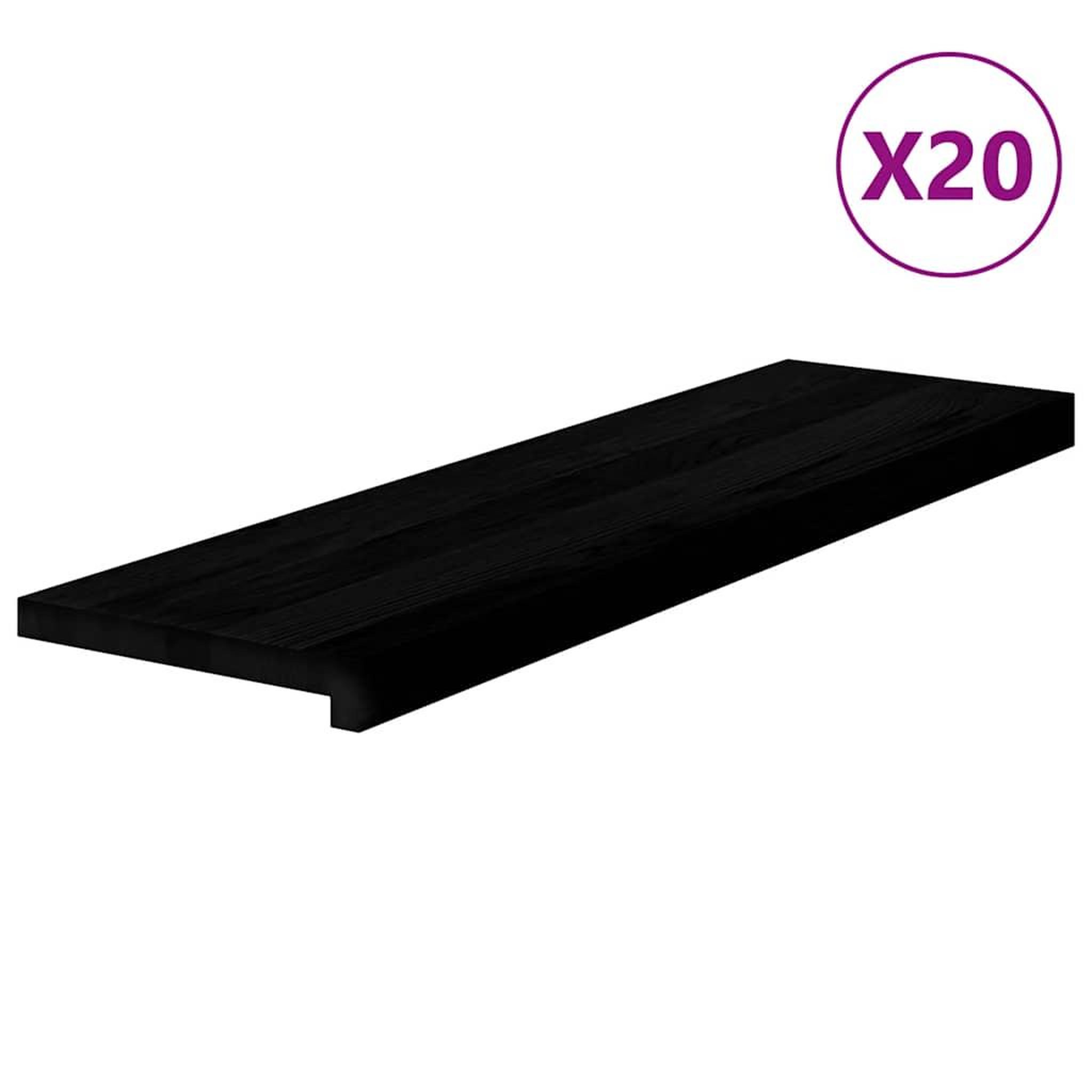 Voir la diapositive 2 : VIDAXL Marches d'escalier 20 pcs marron fonce 90x25x2 cm chene massif