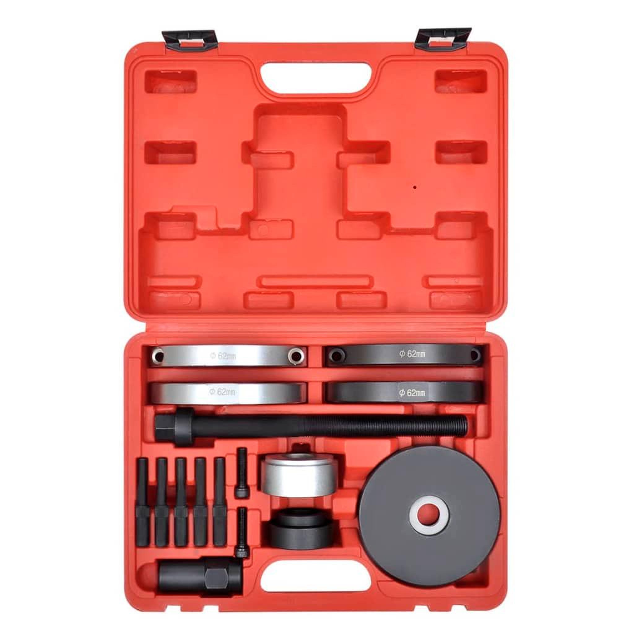 Voir la diapositive 2 : VIDAXL Kit d'outils de roulement de moyeu de roue 16 pcs 62 mm VAG
