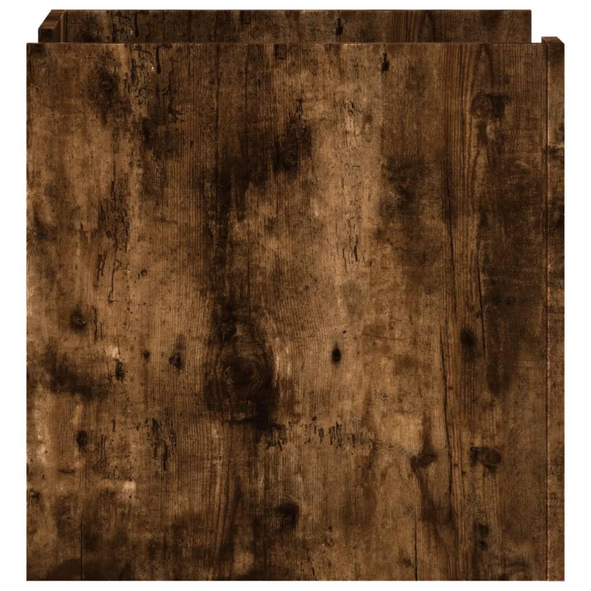 Voir la diapositive 5 : VIDAXL Table de chevet chene fume 45x50x50 cm bois d'ingenierie