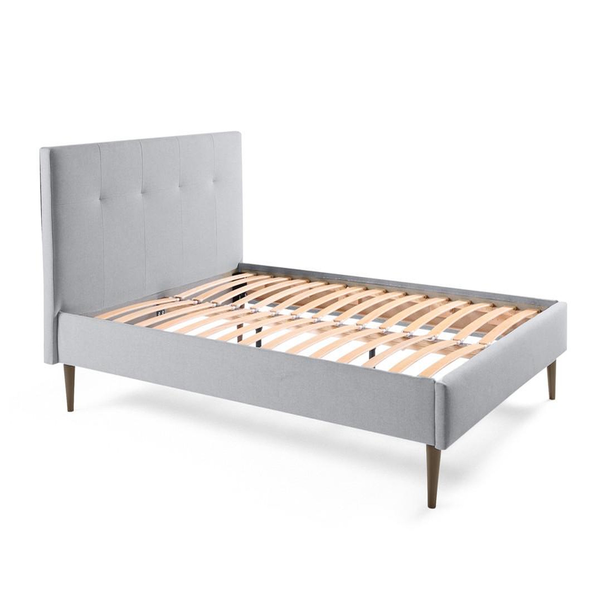 Voir la diapositive 4 : BEST MOBILIER Monet - lit - 160x200 - sommier inclus - en tissu