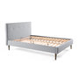 Voir la diapositive 4 : BEST MOBILIER Monet - lit - 160x200 - sommier inclus - en tissu