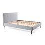 Voir la diapositive 4 : BEST MOBILIER Monet - lit - 160x200 - sommier inclus - en tissu
