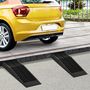 Voir la diapositive 2 : HOMCOM Rampes de levage pour voiture véhicule utilitaire caravane camping-car dim. 20L x 70l x 8H cm HDPE noir