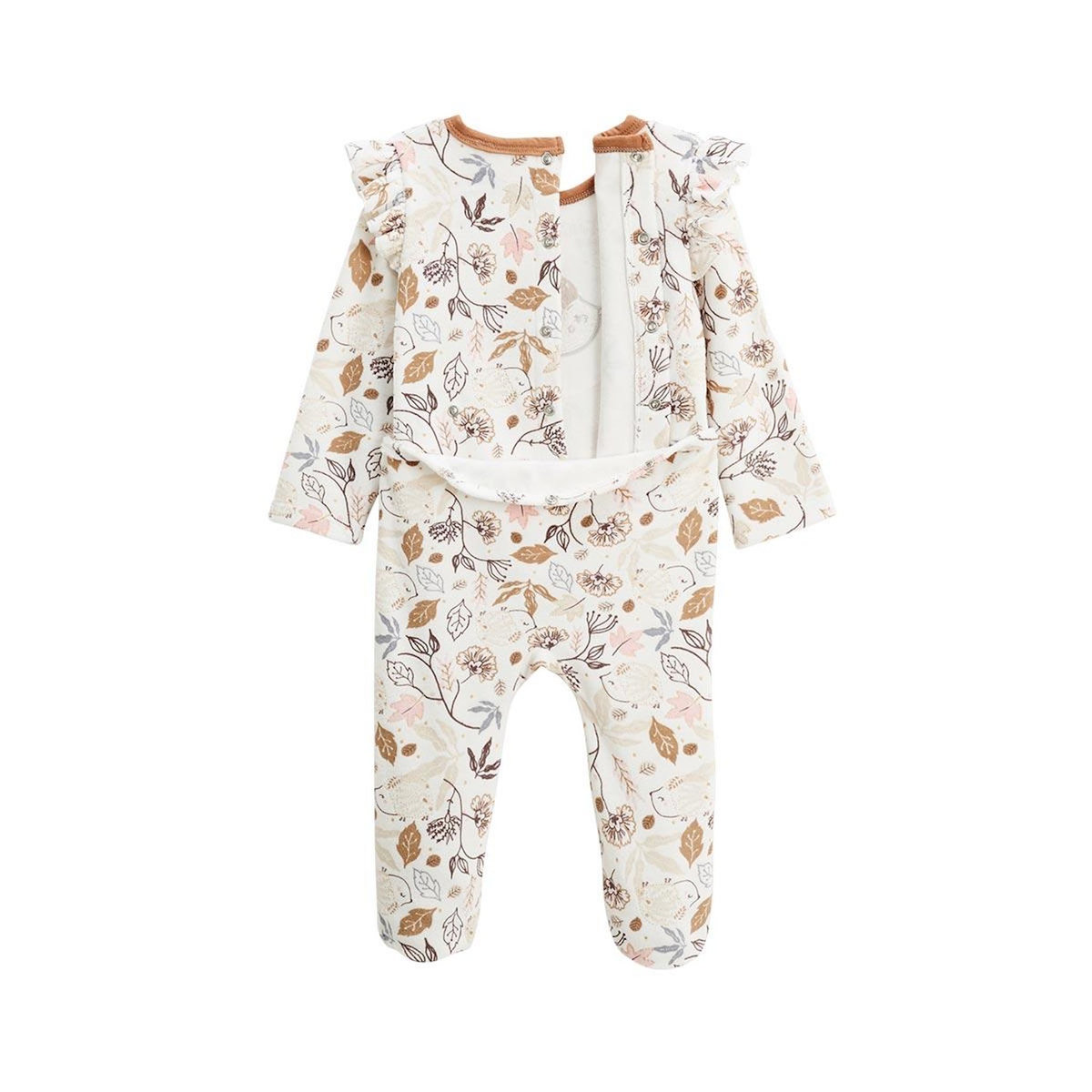 Petit Béguin Pyjama bébé en velours Chincha