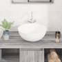 Voir la diapositive 3 : VIDAXL Lavabo blanc 36x15 cm ceramique rond