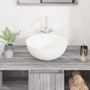 Voir la diapositive 3 : VIDAXL Lavabo blanc 36x15 cm ceramique rond