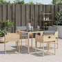 Voir la diapositive 4 : VIDAXL Chaises de jardin avec coussins lot de 4 melange beige