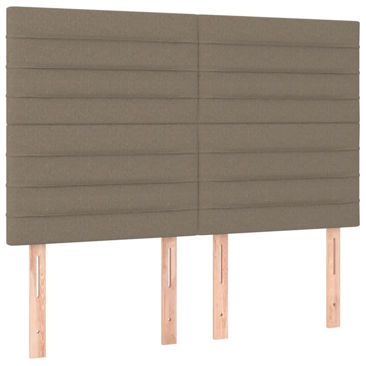 VIDAXL Tete de lit a LED Taupe 144x5x118/128 cm Tissu