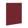 Voir la diapositive 3 : VIDAXL Store plisse rouge bordeaux 110x100 cm largeur du tissu 109,4cm
