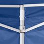 Voir la diapositive 4 : VIDAXL Tente pliable avec 4 parois Bleu 3 x 3 m