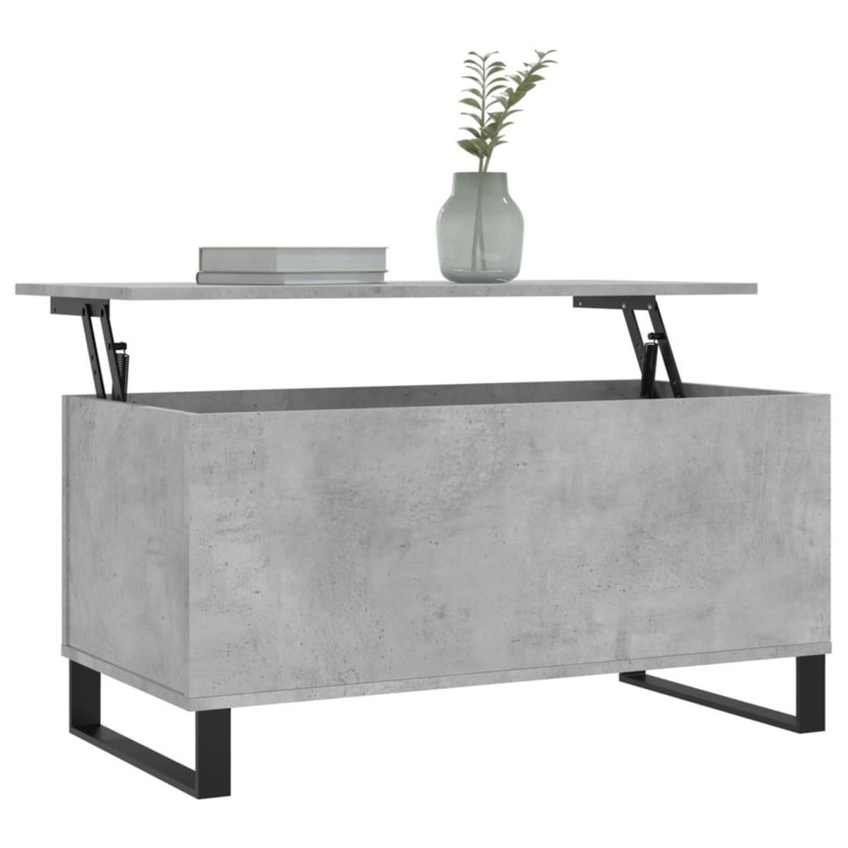 VIDAXL Table basse Gris beton 90x44,5x45 cm Bois d'ingenierie