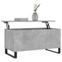 Voir la diapositive 3 : VIDAXL Table basse Gris beton 90x44,5x45 cm Bois d'ingenierie