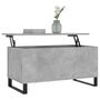 Voir la diapositive 3 : VIDAXL Table basse Gris beton 90x44,5x45 cm Bois d'ingenierie