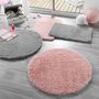Voir la diapositive 2 : Paris Prix Tapis Imitation Fourrure Enfant  Queeny  90cm Gris