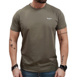 Pepe Jeans T shirt Kaki Homme Pepe Jeans Original Basic. Coloris disponibles : Vert