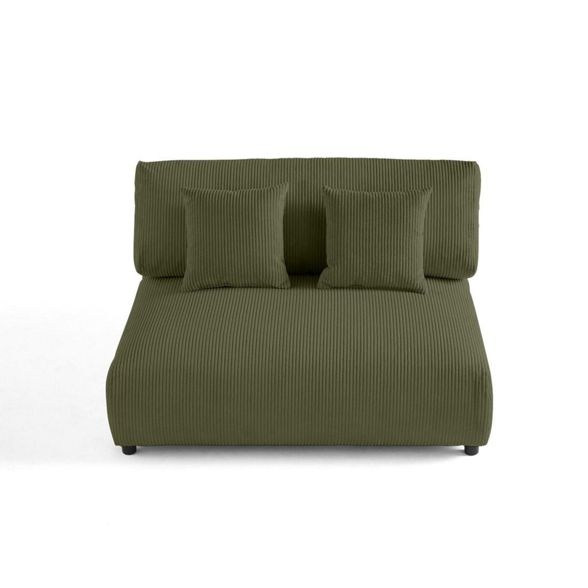 LISA DESIGN Garance - module d'assise 2 places - en velours côtelé