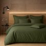 Voir la diapositive 1 : Home collection Parure housse de couette 2 pers 260x240 percale de coton - percale kaki