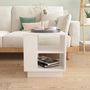 Voir la diapositive 3 : VIDAXL Table basse Blanc 40x40x43 cm Bois d ingénierie