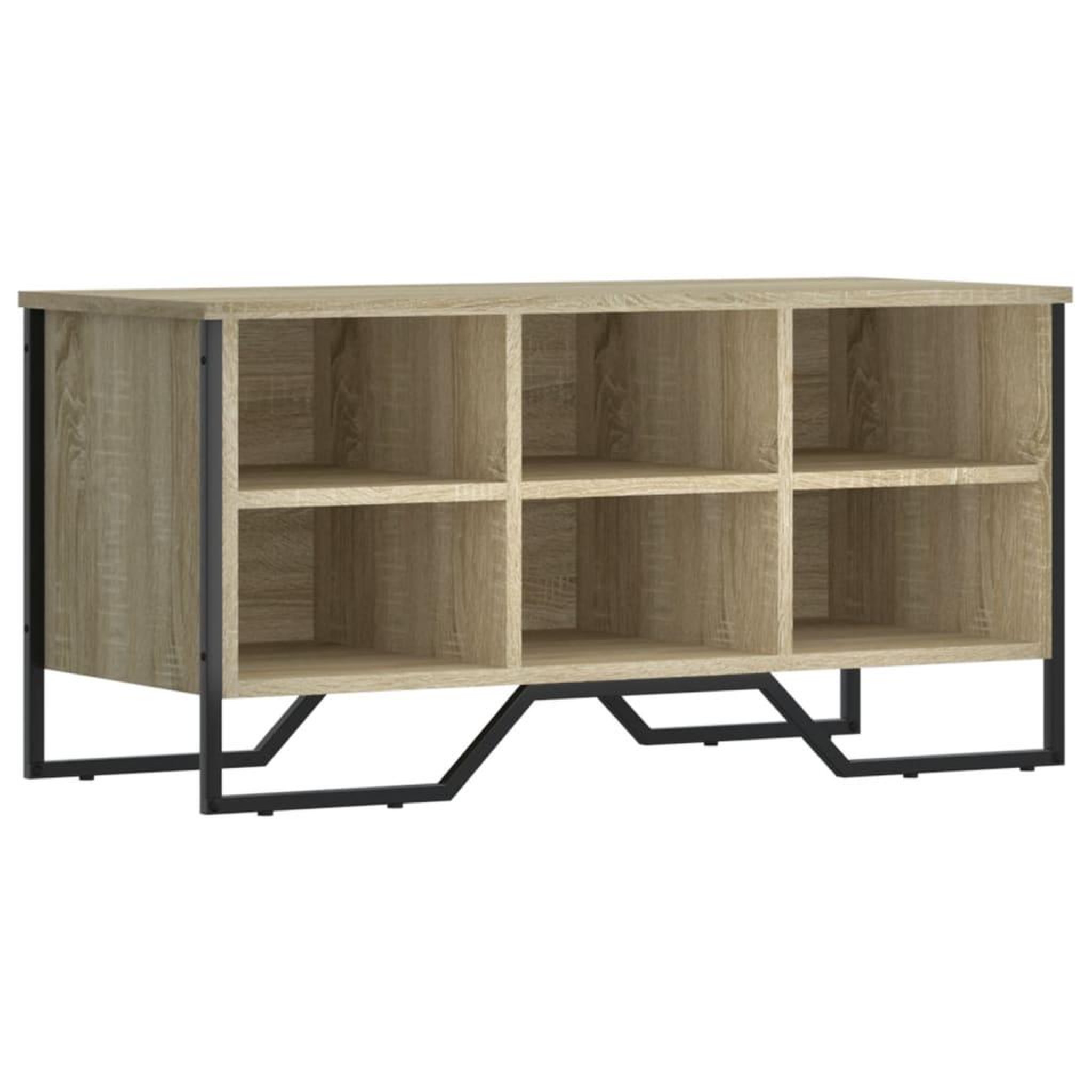 Voir la diapositive 2 : VIDAXL Armoire a chaussures chene sonoma 90x38x45,5 cm