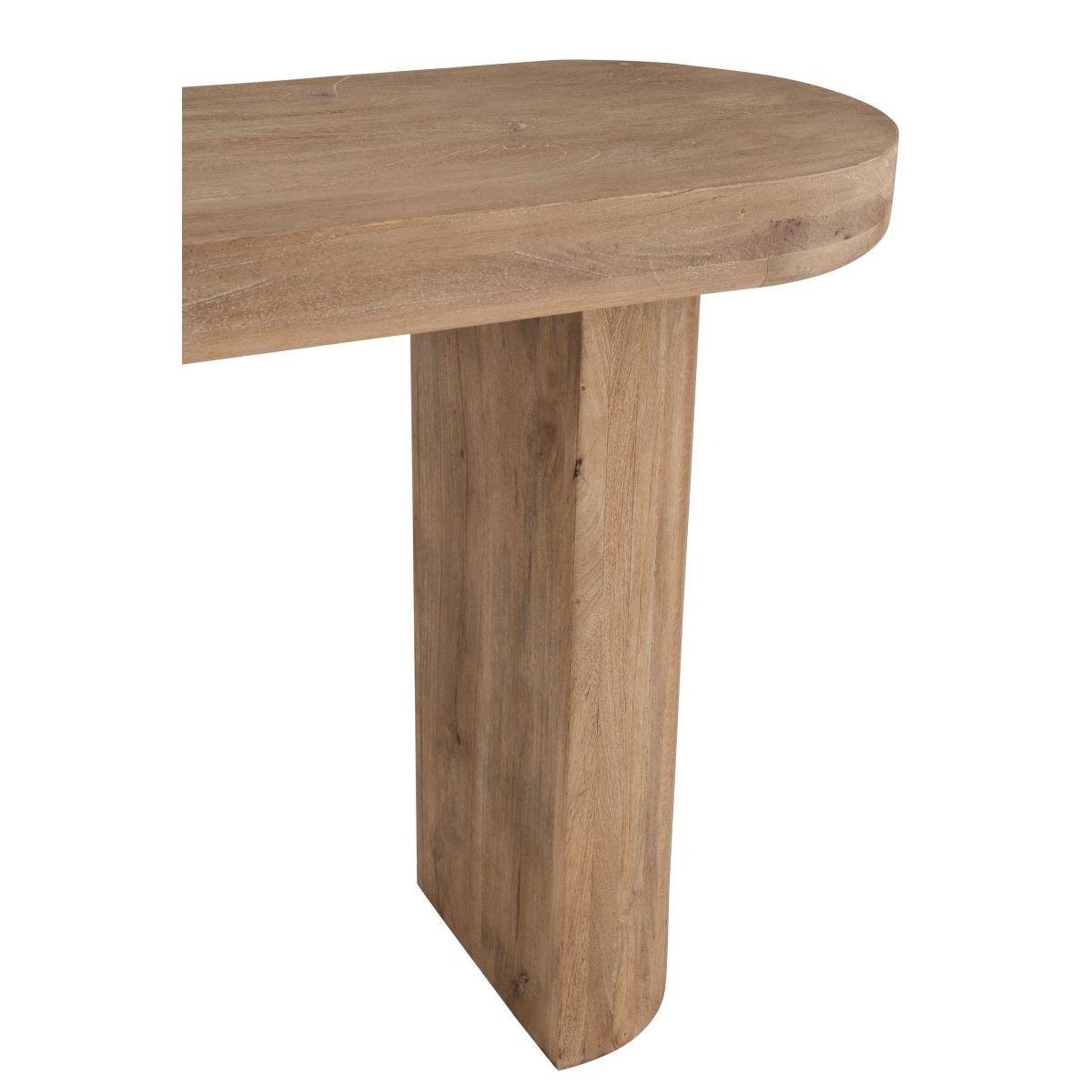 Voir la diapositive 5 : J-LINE Console en bois  latasha  152cm naturel