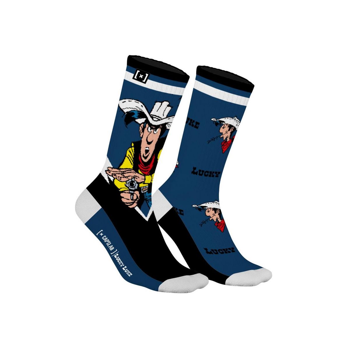 CAPSLAB Paire de tennis dépareillées Lucky Luke