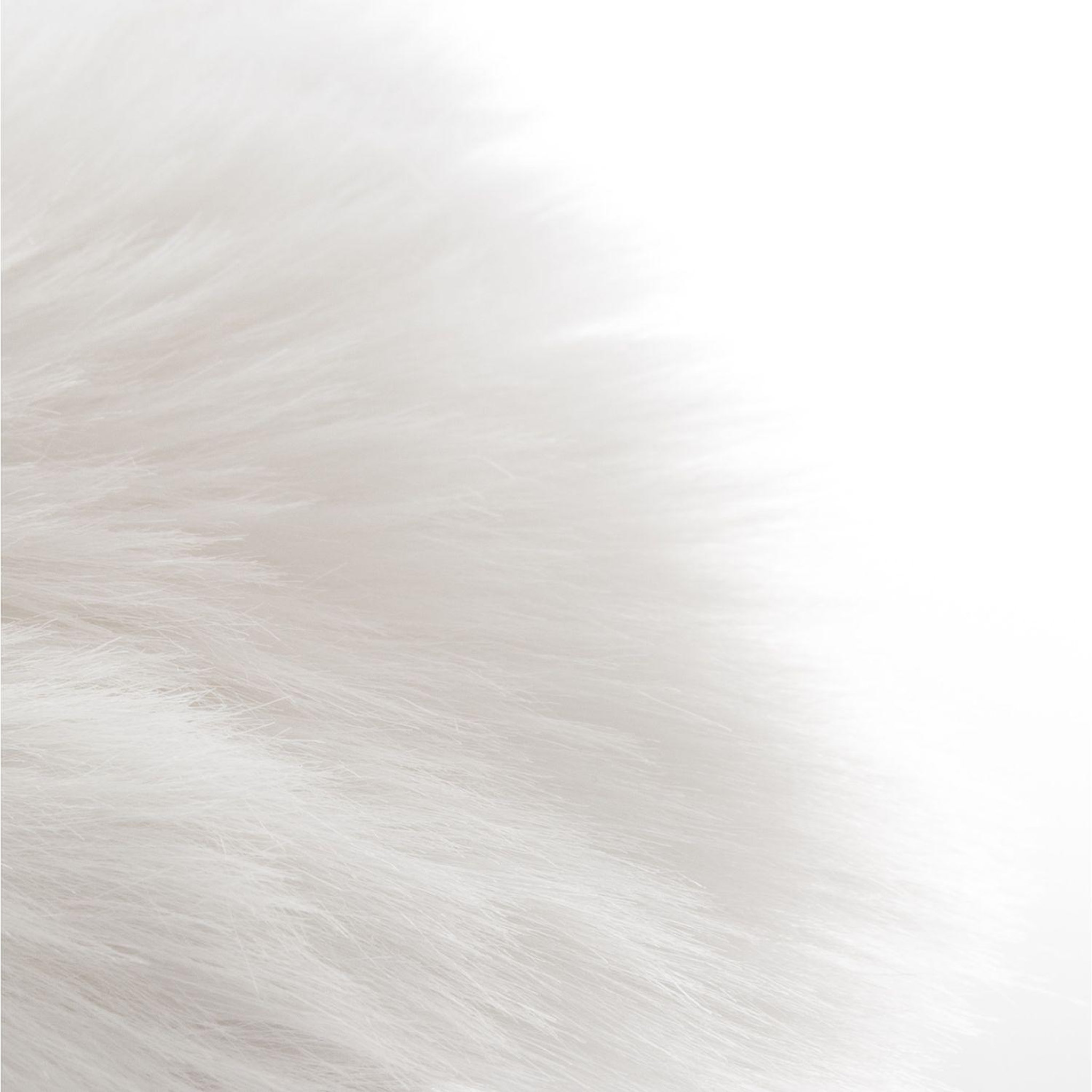 Voir la diapositive 3 : Atmosphera Kids Tapis imitiation fourrure enfant Douceur - L. 60 x l. 90 cm - Blanc