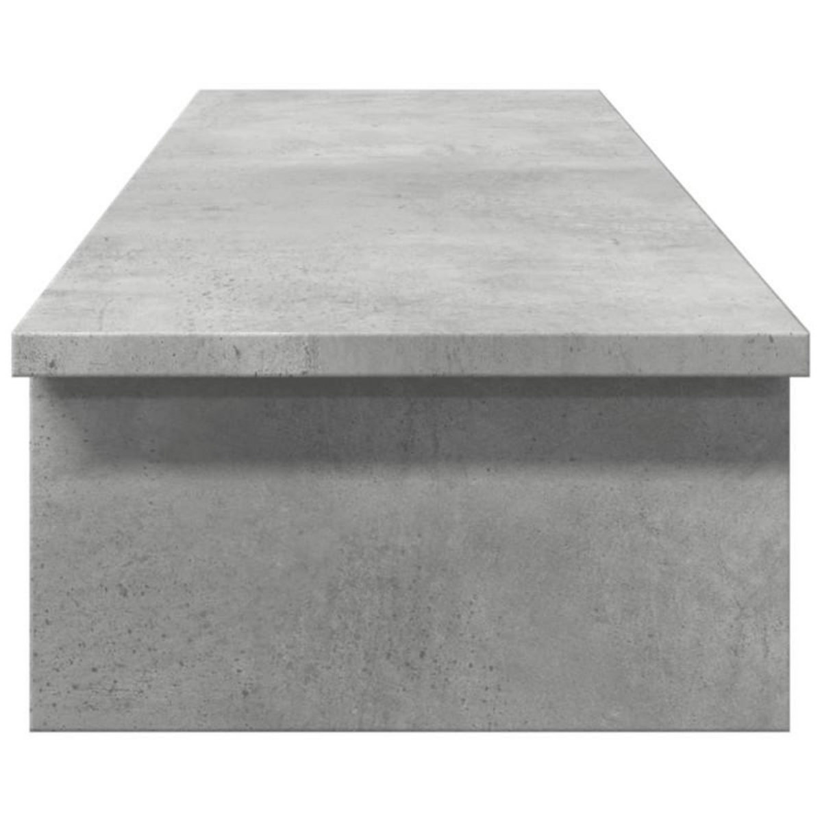 VIDAXL Support de moniteur gris béton 100x27x15 cm bois d ingénierie