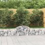 Voir la diapositive 1 : VIDAXL Paniers a gabions arques 18 pcs 200x30x40/60 cm Fer galvanise