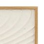 Voir la diapositive 3 : ATMOSPHERA Tableau en relief VAGUES - 80 x 80 cm - Blanc