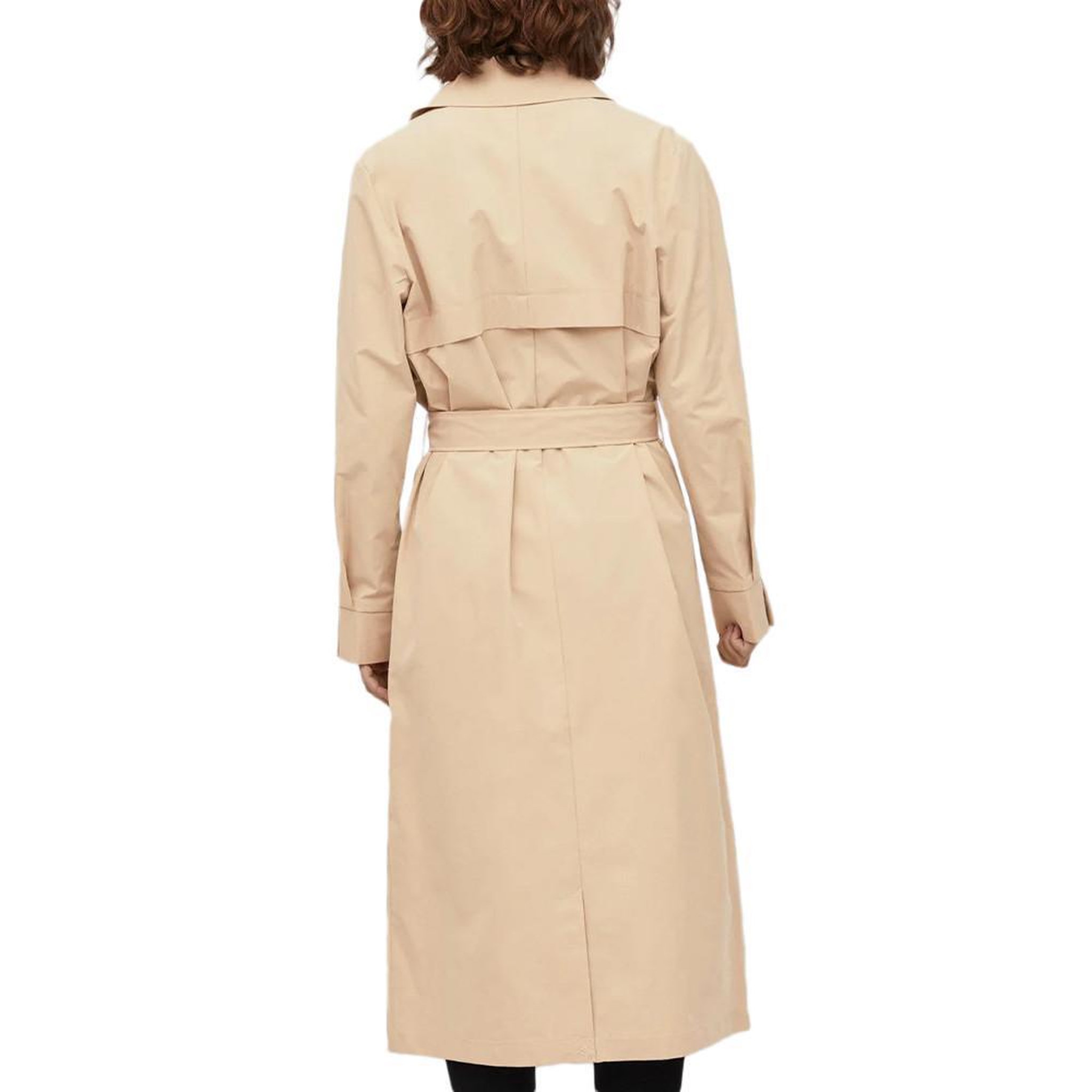 Voir la diapositive 2 : Vila Trench Long Beige Femme Vila Mersin