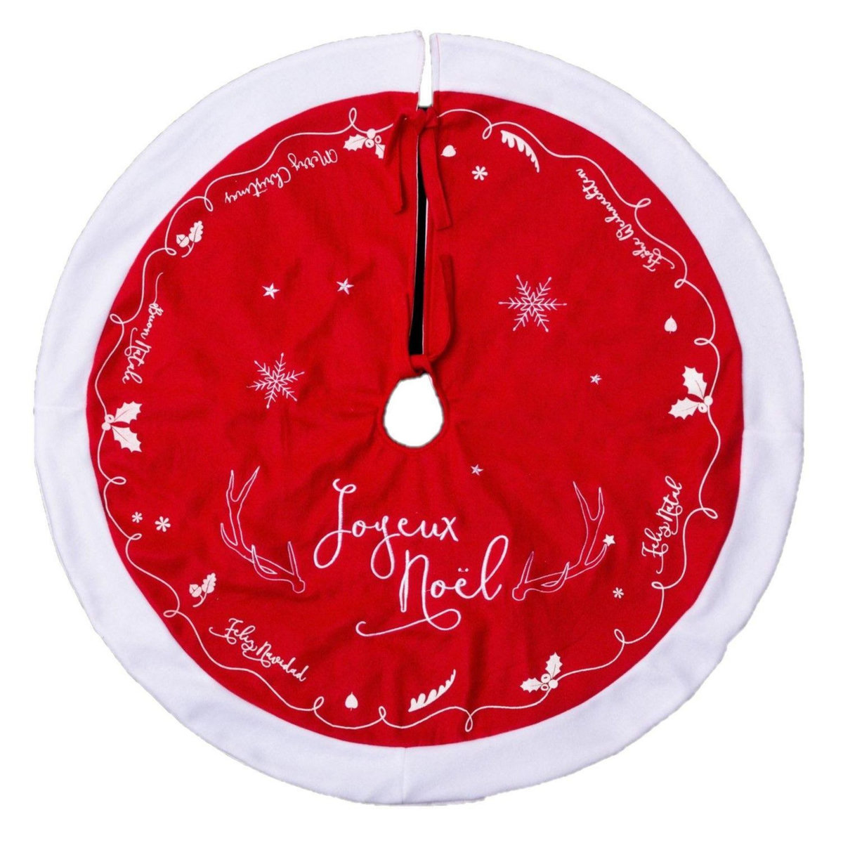 FEERIC LIGHT & CHRISTMAS Tapis pour sapin de Noël Traineau - Feutrine