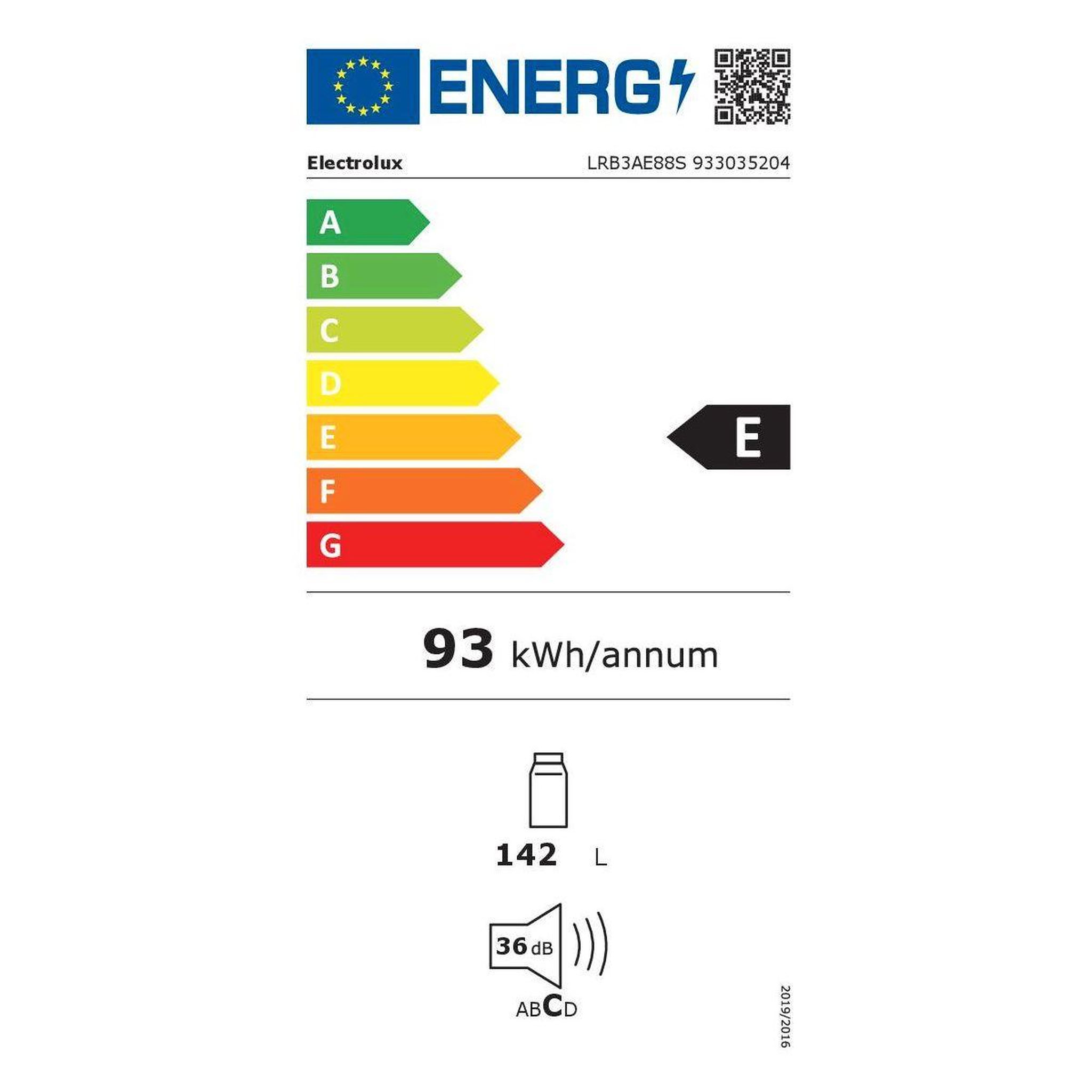 Voir la diapositive 4 : ELECTROLUX Réfrigérateur 1 porte encastrable lrb3ae88s