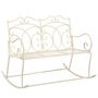 Voir la diapositive 1 : VIDAXL Banc de jardin 104 cm Fer Blanc antique