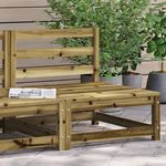 VIDAXL Canape de jardin sans accoudoirs 70x70x67 cm bois pin impregne