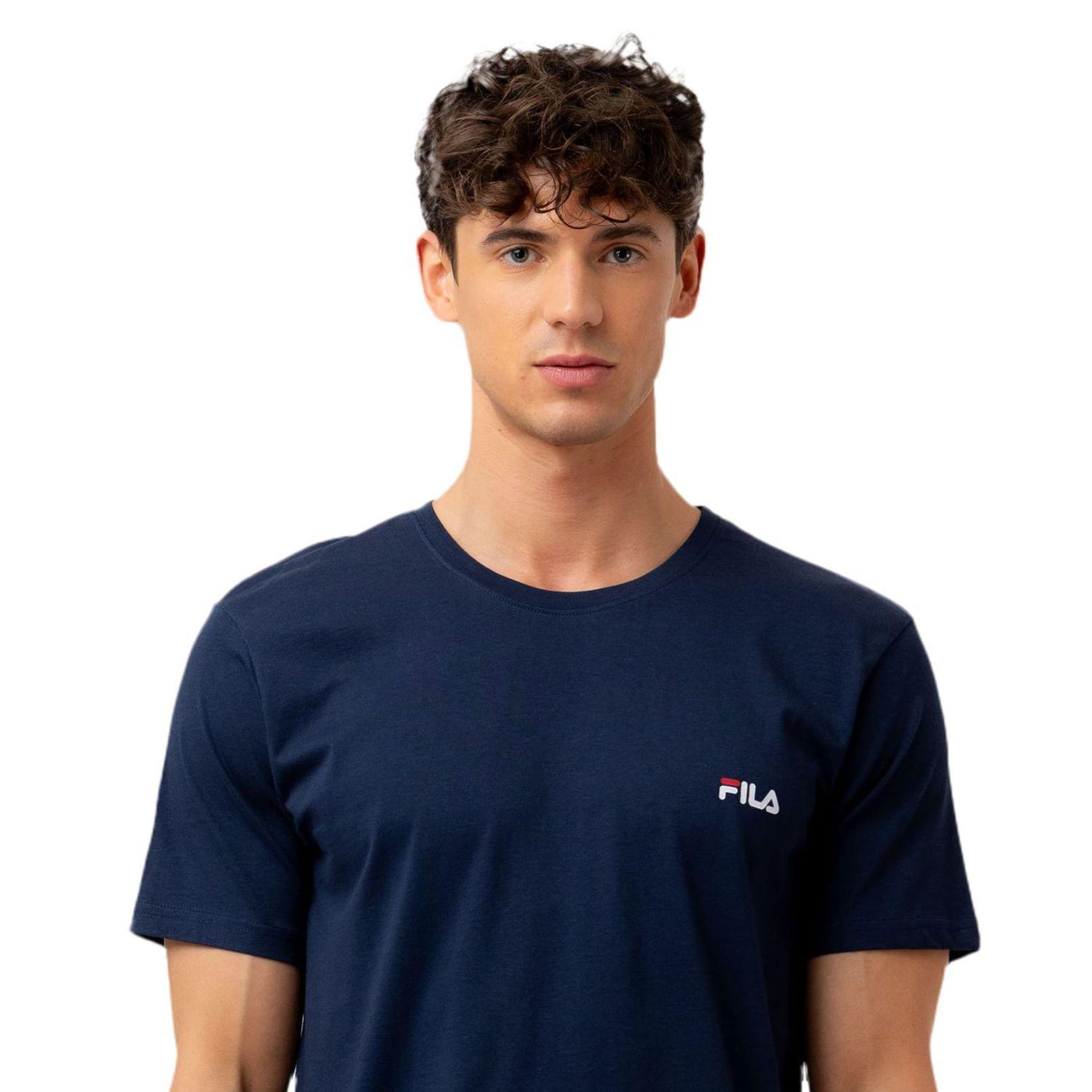Voir la diapositive 2 : FILA Ensemble pyjama court homme en coton jersey fps1194